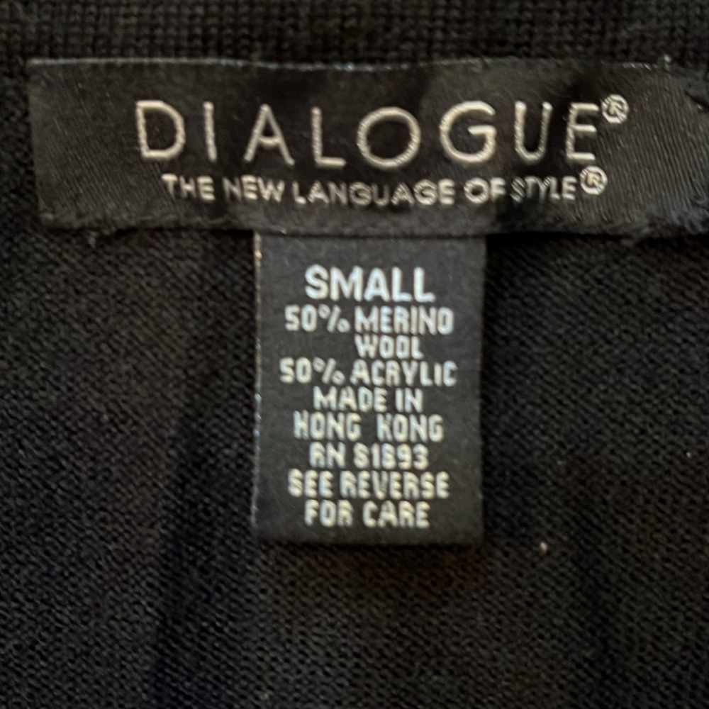 SMALL QVC item Dialogue black skirt with fringe at hem/Dressy!  2147 - Picture 3 of 4